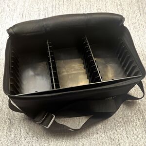 Vintage Case Logic 60 Cassette Tape Case Storage Carry Bag Double Sided Strap